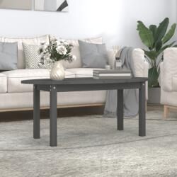 vidaXL Măsuță de cafea, gri, 110x55x45 cm, lemn masiv de pin (822344) Masa de cafea