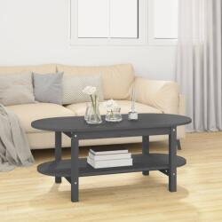vidaXL Măsuță de cafea, gri, 110x55x45 cm, lemn masiv de pin (822289) Masa de cafea