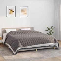vidaXL Pătură cu greutăți, gri, 235x290 cm, 11 kg, material textil (350786) Patura