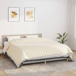 vidaXL Pătură cu greutăți, crem deschis, 235x290 cm, 15 kg, textil (350823) Patura