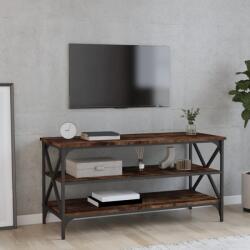 vidaXL Comodă TV, stejar fumuriu, 100x40x50 cm, lemn prelucrat (825794)