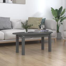vidaXL Măsuță de cafea, gri, 80x40x35 cm, lemn masiv de pin (822349) Masa de cafea