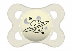 MAM Original Astro éjszakai cumi (2-6 hónap) (2023) - Fehér - Bolygó - pindurka