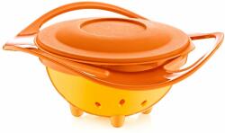 BabyJem Bol de hrănire cu rotație de 360 de grade BabyJem - Orange (350) Set pentru masa bebelusi