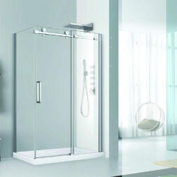 Fluminia Cabina de dus Fluminia, Paloma, 120 x 90, cu usa culisanta si perete lateral fix (R14RE01 120X90)