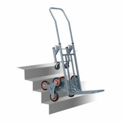 AVLift Lépcsőjáró molnárkocsi átalakítható kézikocsi 150 kg teherbírás szürke összecsukható szállítókocsi