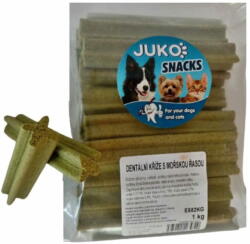 JUKO Dental Cross tengeri moszattal Snacks 1 kg (kb. 37 db)