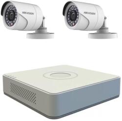 Hikvision Kit supraveghere video Hikvision 2 camere TurboHD 1MP, DVR 4 canale SafetyGuard Surveillance