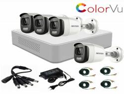 Hikvision Sistem supraveghere video Hikvision 4 camere 2MP ColorVU FullTime FULL HD , accesorii incluse SafetyGuard Surveillance