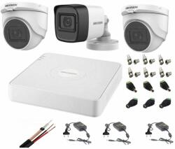 Hikvision Sistem supraveghere mixt audio-video Hikvision 3 camere Turbo HD 2MP DVR 4 canale SafetyGuard Surveillance - eurostoc - 739,00 RON