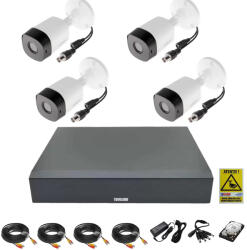 Dahua Sistem supraveghere video complet 4 camere exterior FULL HD cu IR 20m, DVR 4 canale, accesorii si hard 1Tb SafetyGuard Surveillance