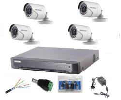 Hikvision Sistem Supraveghere profesional Hikvision 4 Camere 2MP Turbo HD IR 20m SafetyGuard Surveillance