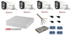Hikvision Sistem supraveghere Hikvision 4 camere 5MP Ultra HD Color VU full time ( color noaptea ) SafetyGuard Surveillance