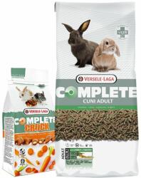 Versele-Laga Versele-Laga Cuni Adult Complete 8 kg + VERSELE LAGA Crock Complete Carrot - sárgarépa-falatka nyulaknak és rágcsálóknak 50 g
