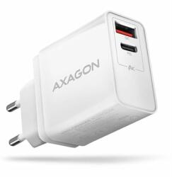 AXAGON Smartphone charger AXAGON ACU-PQ22W, PD-qc charger, 22W, USB-A, USB-C, Without cable