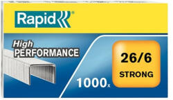 RAPID Tűzőkapocs RAPID Strong 26/6 horganyzott 1000db/doboz (24861400) - papir-bolt