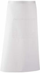 Premier Workwear Derékig érő hosszú kötény zsebbel - Fehér (PR158-1000143309)