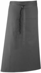 Premier Workwear Derékig érő hosszú kötény zsebbel - Sötétszürke (PR158-1000143289)