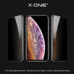 X-One Full Cover Extra Strong Privacy - iPhone 13/13 Pro/14 6, 1" (teljes ragasztás) edzett üveg 9H