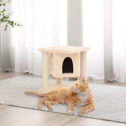 vidaXL Ansamblu de pisici cu stâlpi din funie de sisal, crem, 37 cm (171654) - comfy