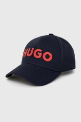 Hugo pamut baseball sapka sötétkék, nyomott mintás - sötétkék Univerzális méret - answear - 9 790 Ft