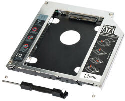  Adaptor HDD/SSD Caddy OEM pentru unitati optice 12.7 mm SATA (CADDY125SS)