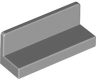 LEGO® 23950c86 - LEGO világosszürke fal 1 x 3 x 1 méretű lekerekített sarokkal (23950c86)