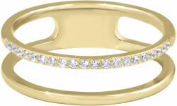 Troli Dupla minimalista acél gyűrű Gold 60 mm