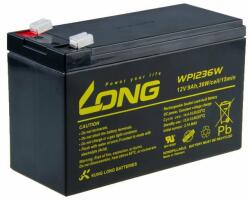 Long 12V 9Ah ólom-savas akkumulátor HighRate F2 (WP1236W) (PBLO-12V009-F2AH)