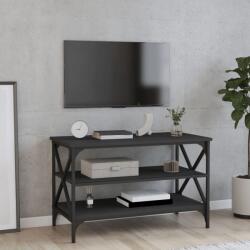 vidaXL Comodă TV, negru, 80x40x50 cm, lemn prelucrat (825787) - vidaxl