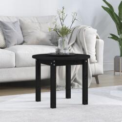 vidaXL Măsuță de cafea, negru, Ø 55x45 cm, lemn masiv de pin (822331) Masa de cafea
