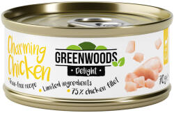 Greenwoods 48x70g Greenwoods Delight csirkefilé nedves macskaeledel