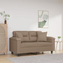 vidaXL Perne decorative, 2 buc. , gri taupe, 40x40 cm, microfibră (349495)