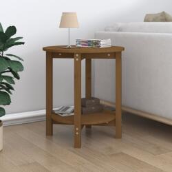 vidaXL Măsuță de cafea, maro miere, Ø 55x60 cm, lemn masiv de pin (822355) Masa de cafea