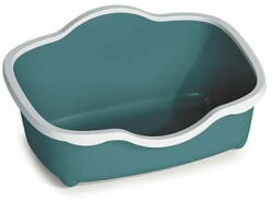  Stefanplast Chic Open 56x38, 5x26cm macska WC levehető peremmel fehér/sötét zöld - mall