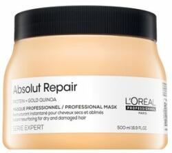 L'Oréal Série Expert Absolut Repair Gold Quinoa + Protein Masque mască hrănitoare pentru păr foarte deteriorat 500 ml - brasty