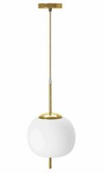 Rea Pendul auriu cu abajur sticla alb Rea APP669-1CP (OSW-00094)