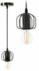 Rea Pendul negru lucios industrial fasung cu spite vizibil Rea APP595-1CP (OSW-08563)