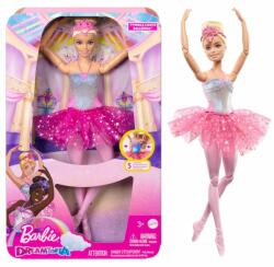 Mattel Barbie Dreamtopia: Păpușa balerină strălucitoare - blondă (HLC25)
