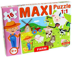 Maxi puzzle Farm állatokkal - D-Toys (640/09)