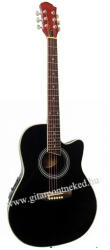 MSA RB-450 BK EQ, Roundback, fekete elektro-akusztikus gitár