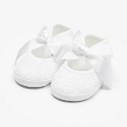 NEW BABY Baba csipke cipő New Baby fehér 3-6 h