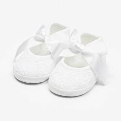 NEW BABY Baba csipke cipő New Baby fehér 12-18 h - babyboxstore