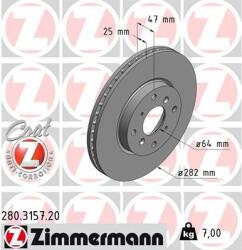 ZIMMERMANN Disc frana ZIMMERMANN COAT Z 280.3157. 20 (280.3157.20)
