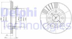 DELPHI Disc frana DELPHI BG3424 (BG3424) - automobilus