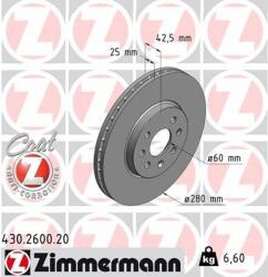 ZIMMERMANN Disc frana ZIMMERMANN COAT Z 430.2600. 20 (430.2600.20)