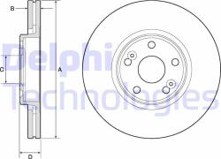 DELPHI Disc frana DELPHI BG4746C (BG4746C)