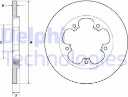 DELPHI Disc frana DELPHI BG4681C (BG4681C) - automobilus
