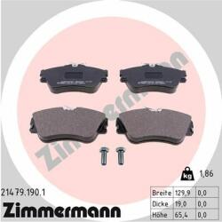 ZIMMERMANN set placute frana, frana disc ZIMMERMANN 21479.190. 1