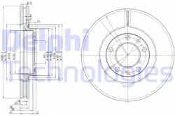 DELPHI Disc frana DELPHI BG3682 (BG3682) - automobilus